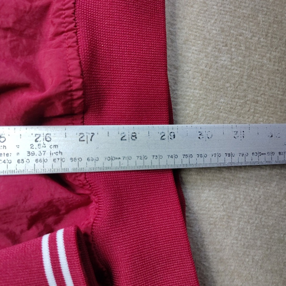 Vintage Nike Mens Windbreaker Pullover XL Maroon Red Center Check Swoosh 90s - Picture 7 of 7